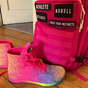 Nobull High Tops Neon Pink Glitch